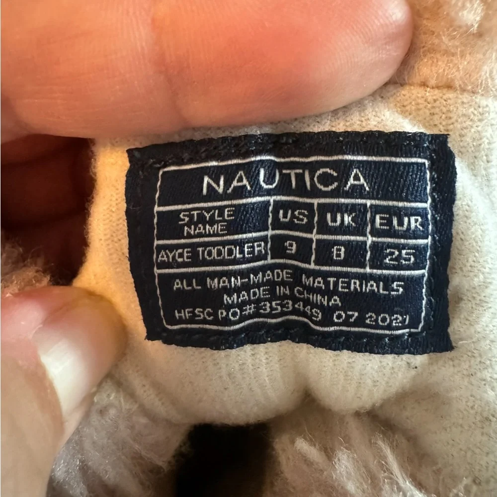 Nautica toddler pink and gray winter duck boots - Picture 2 of 5